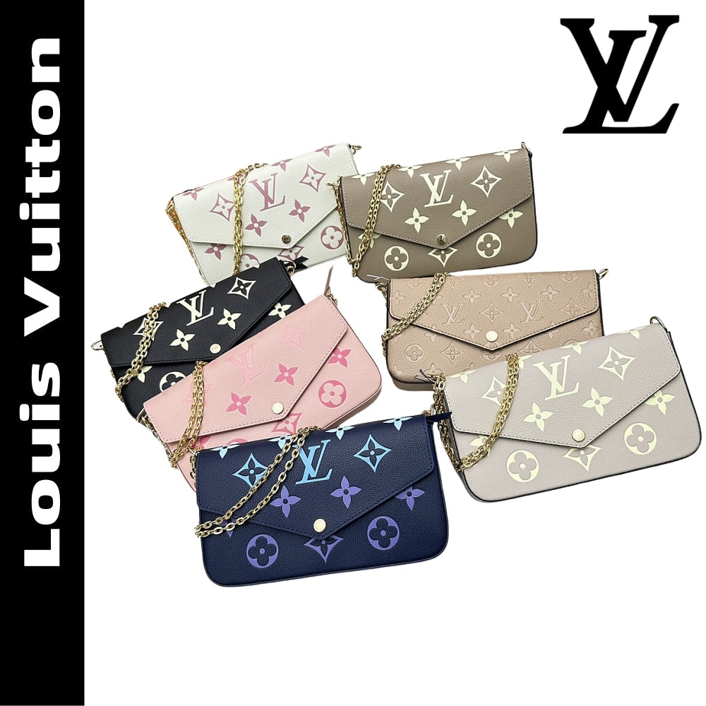 【ルイヴィトン】大人気♪ポシェット　チェーンウォレット7色