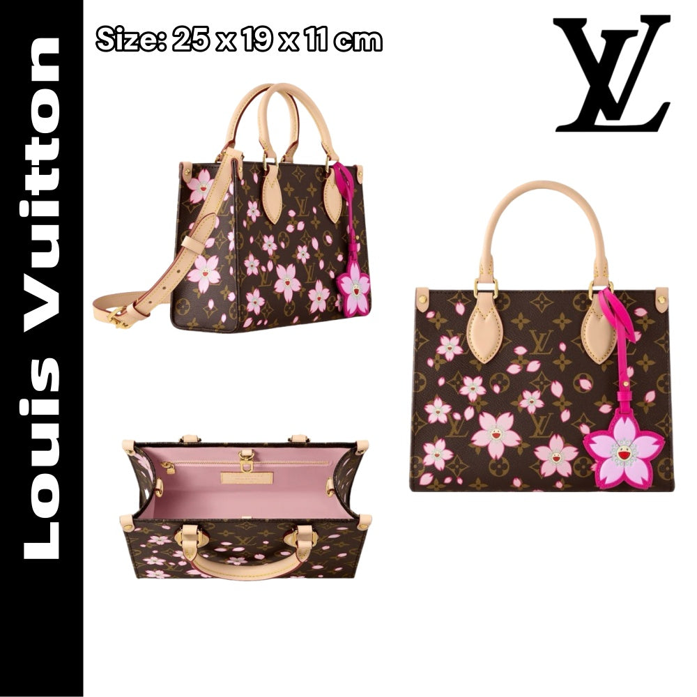 【ルイヴィトン】可愛すぎる♡村上隆コラボ 桜TM オンザゴーPM バッグM13269
