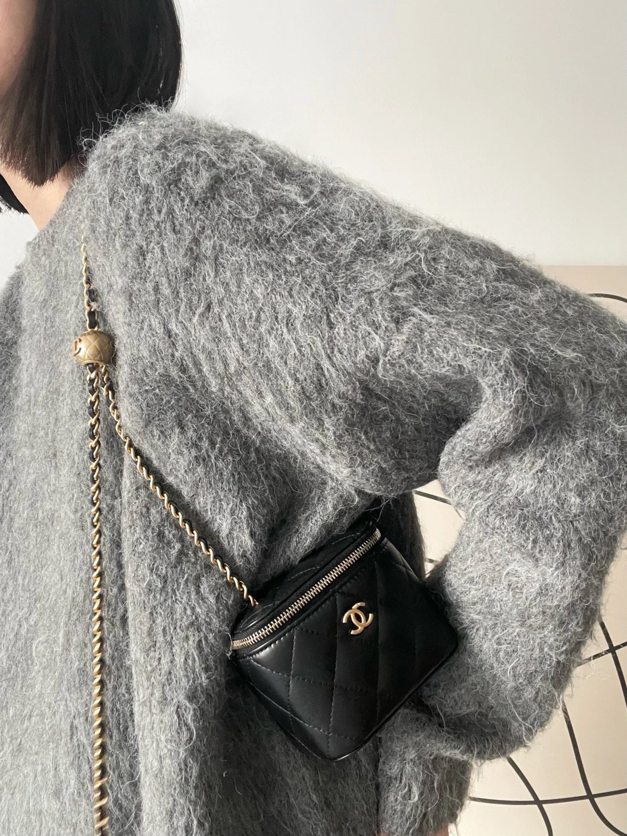 【シャネル】新作限定♪争奪戦ヴァニティー バッグ マトラッセ ポーチ