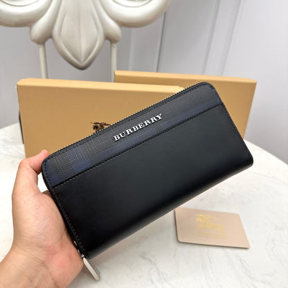 【バーバリー】送料関税込 定番人気 ジッパー・ラウンド・長財布