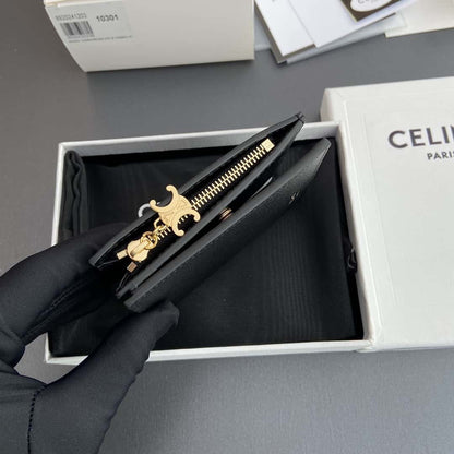 【セリーヌ】女性 人気 トリオンフ コンパクト ウォレット