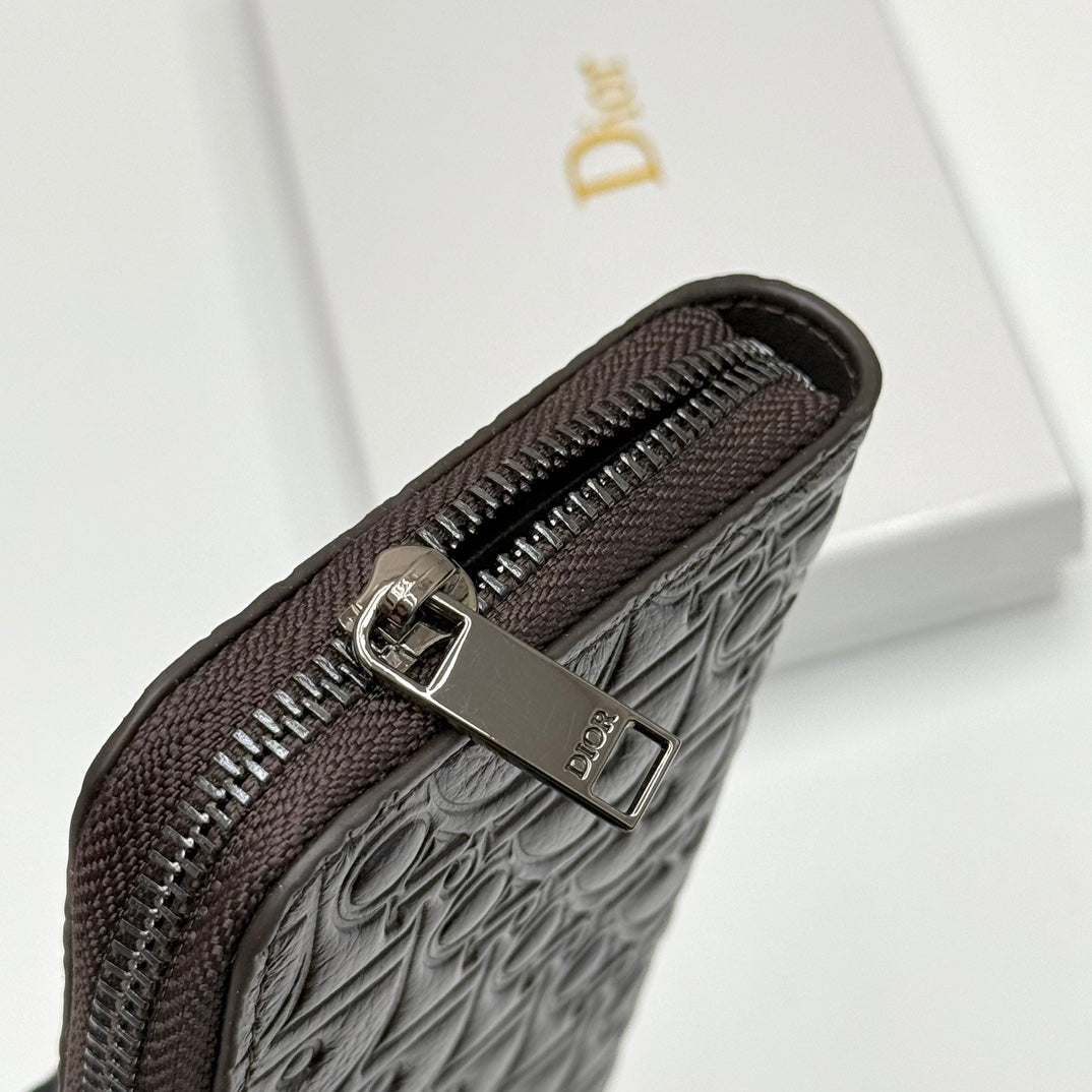 【ディオール】新作★ロゴの長財布☆ロングジップウォレット2色