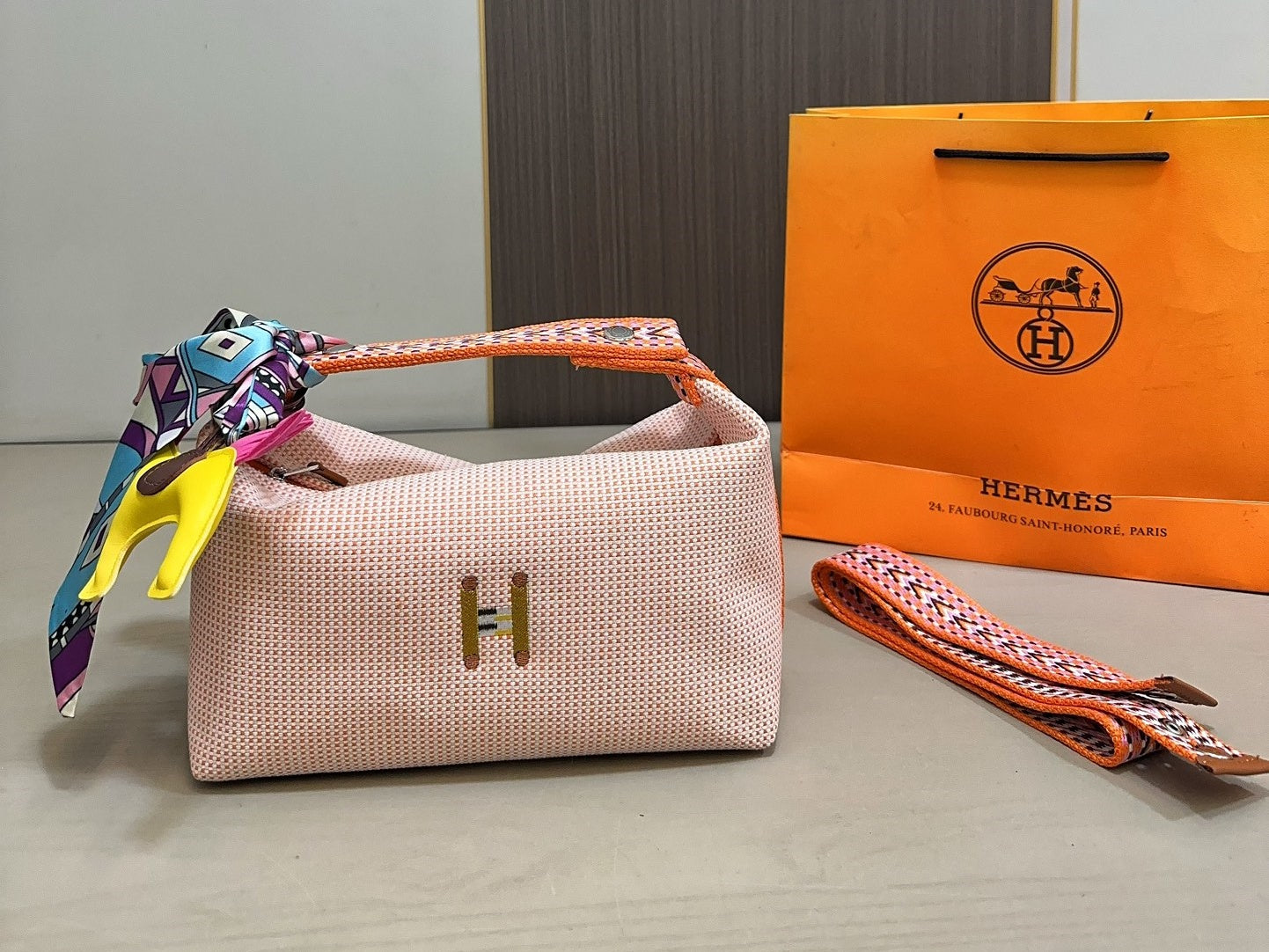 【エルメス】希少◆2wayバッグにも★GMサイズ ポーチ