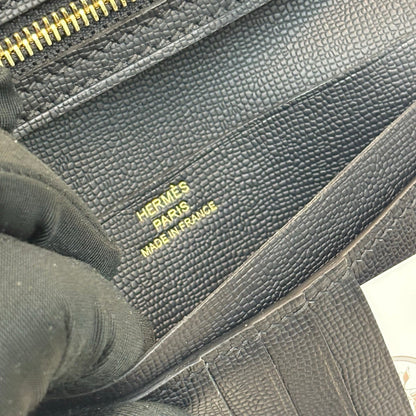 【エルメス】入手困難☆短い折りたたみ財布 希少な入荷☆黒