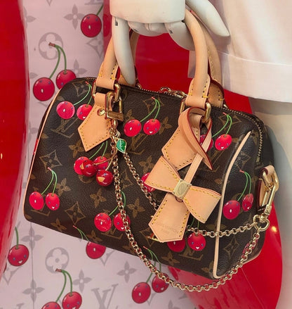 【ルイヴィトン】人気コラボ ♪村上隆コラボ スピーディ・バンドリエール 20