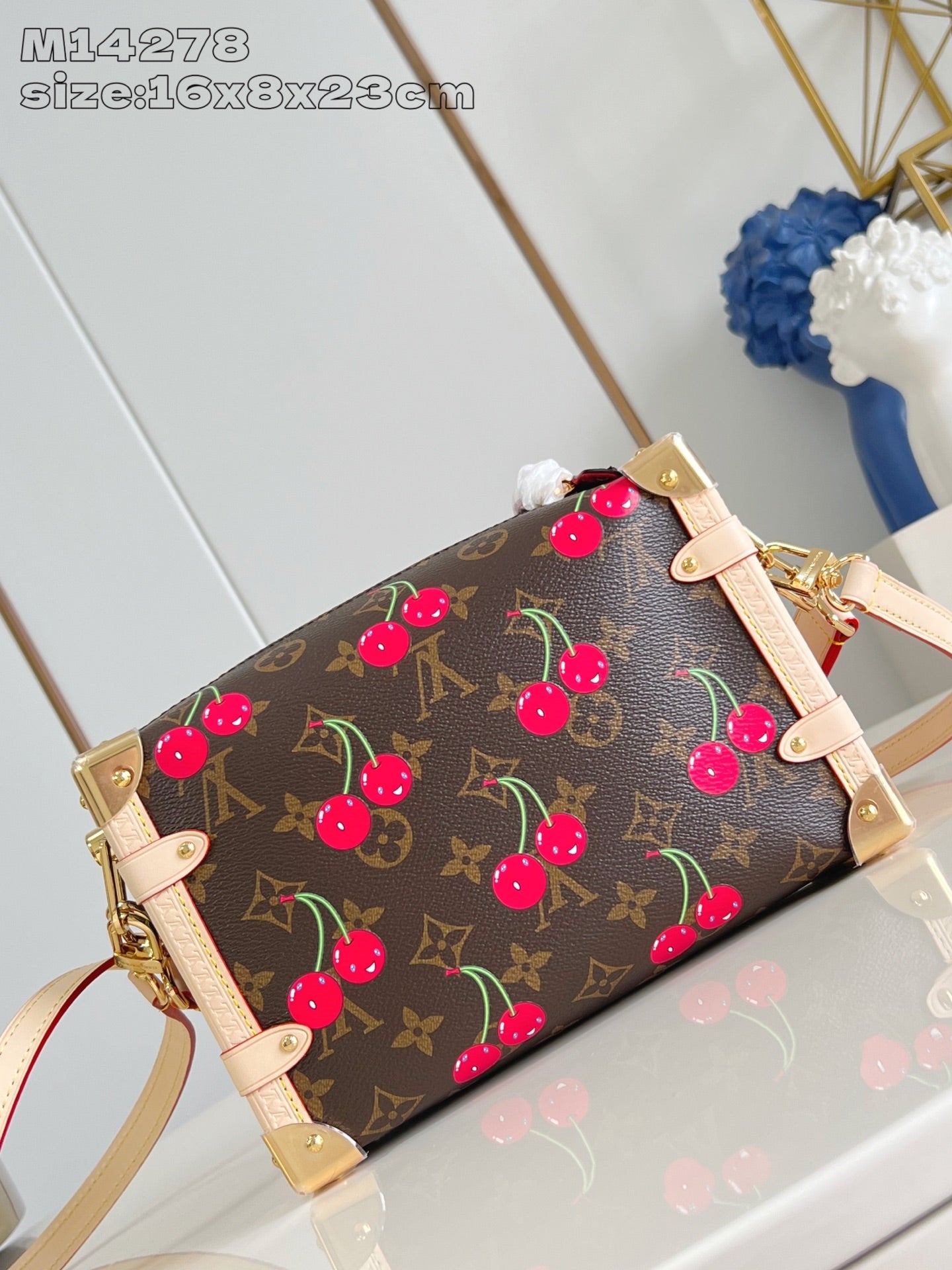 【ルイヴィトン】チェリーが主役♪ LV × TM サイドトランク MM 14278