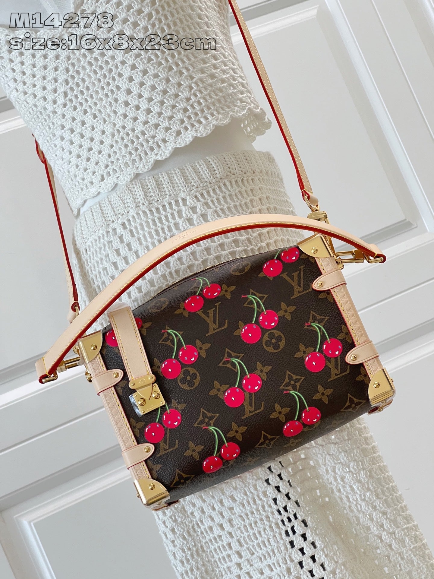 【ルイヴィトン】チェリーが主役♪ LV × TM サイドトランク MM 14278