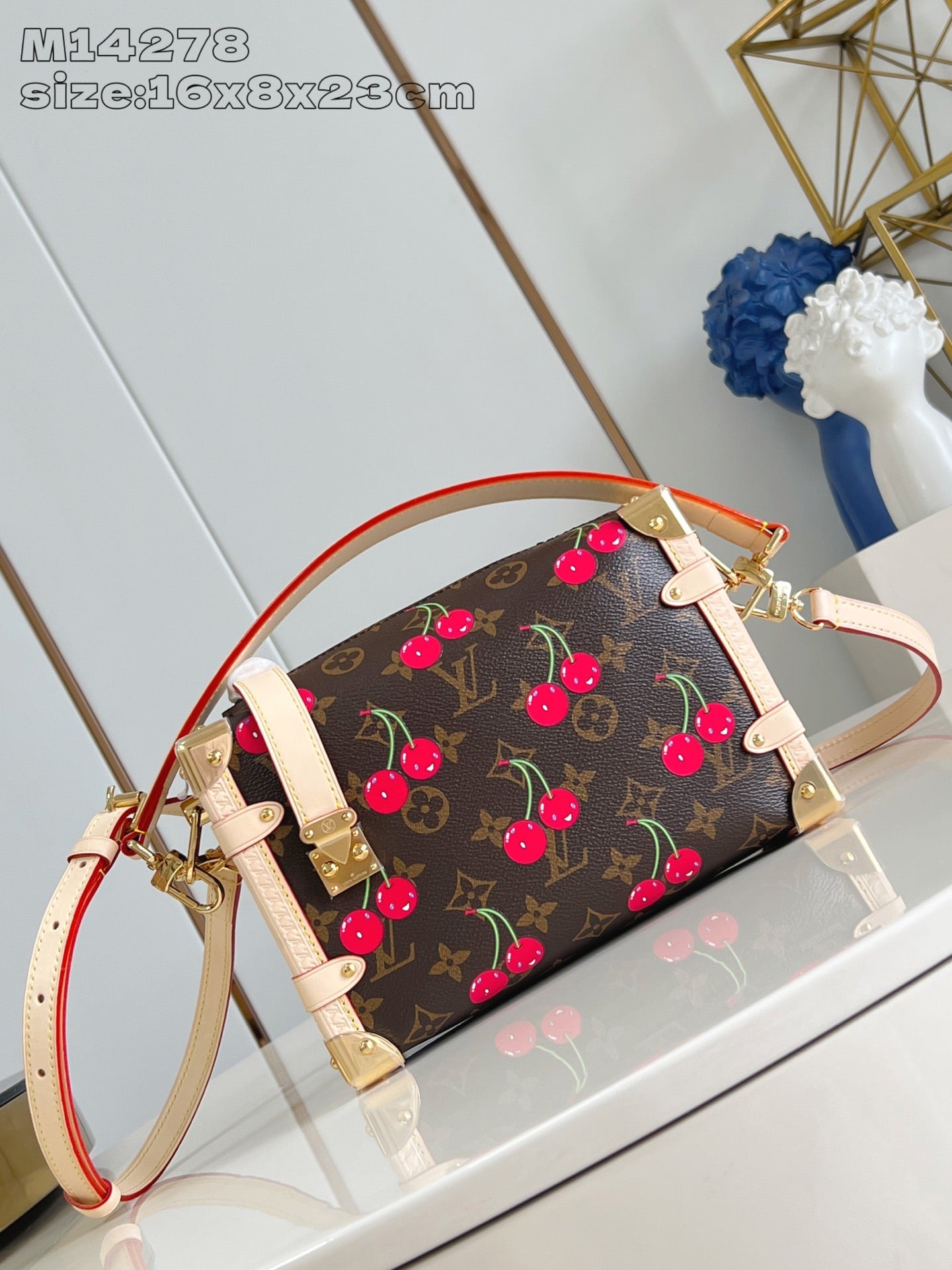 【ルイヴィトン】チェリーが主役♪ LV × TM サイドトランク MM 14278