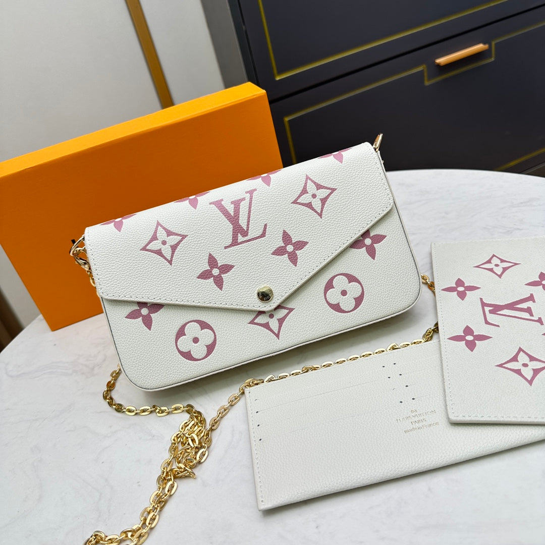 【ルイヴィトン】大人気♪ポシェット　チェーンウォレット7色