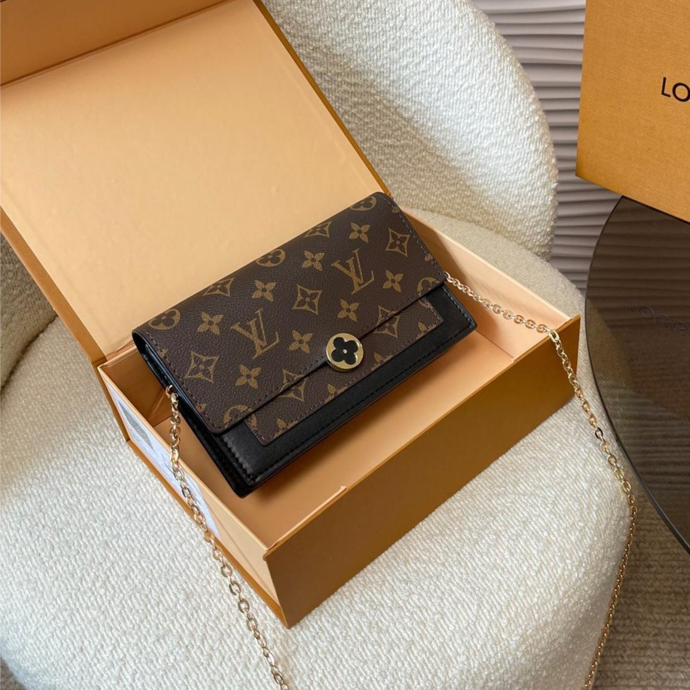 【ルイヴィトン】【高級感あふれる★】チェーンショルダーバッグ