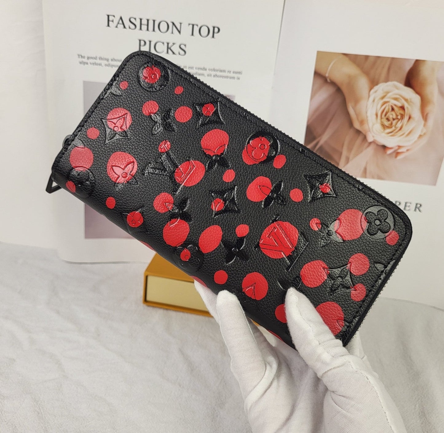 【ルイヴィトン】草間彌生コラボレザー財布 長短3種 限定アートコレクション