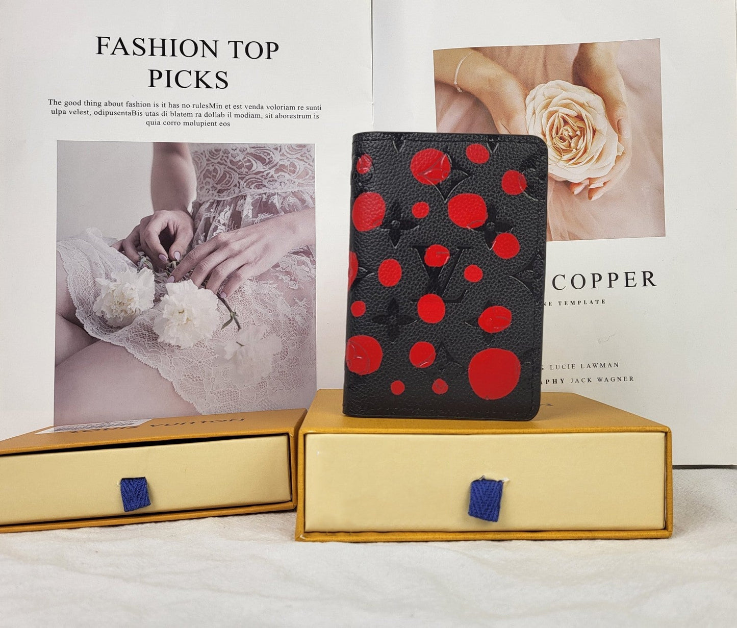 【ルイヴィトン】草間彌生コラボレザー財布 長短3種 限定アートコレクション