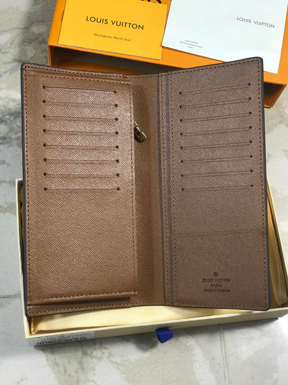 【ルイヴィトン】大人気【BRAZZA】M66540 モノグラム 長財布