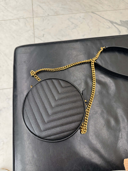 【サンローラン】 x ショルダーバッグ  ラウンド型カメラバッグ